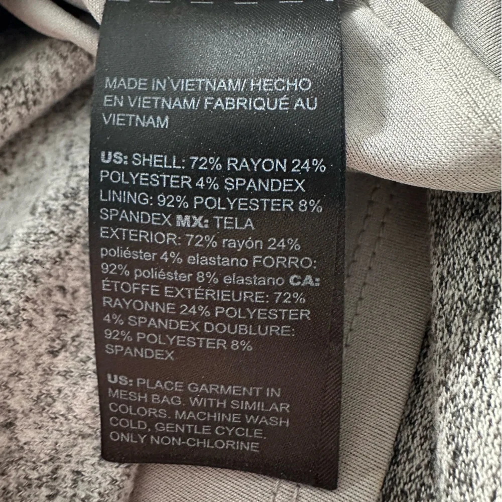 White House Black Market gray ruched skirt, size large - Picture 11 of 13